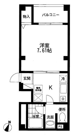 サントル花隈の物件間取画像